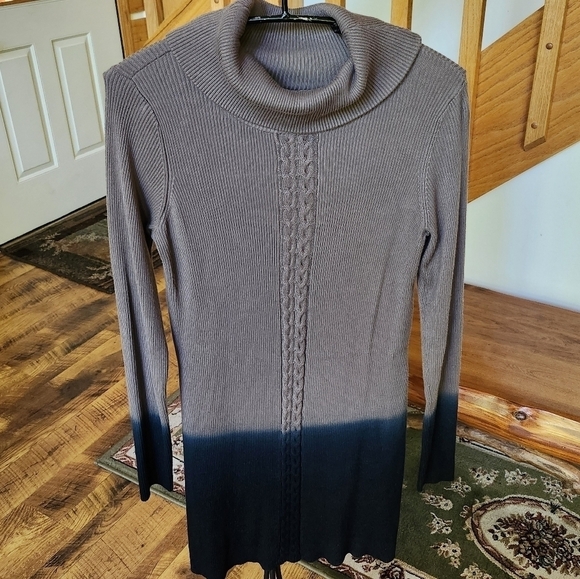 Aventura Ombre Rayon/Nylon Long Sleeve Sz. M Sweater Dress - Picture 1 of 10
